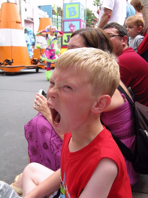 Yelling at the Block Party Bash