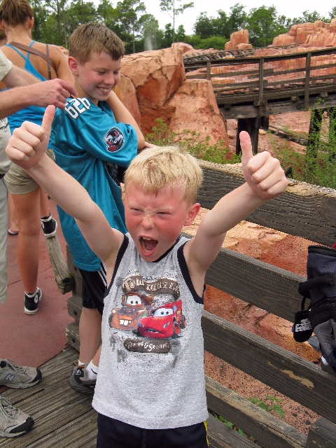 Adam saying what he thought of Big Thunder Mountain Railroad