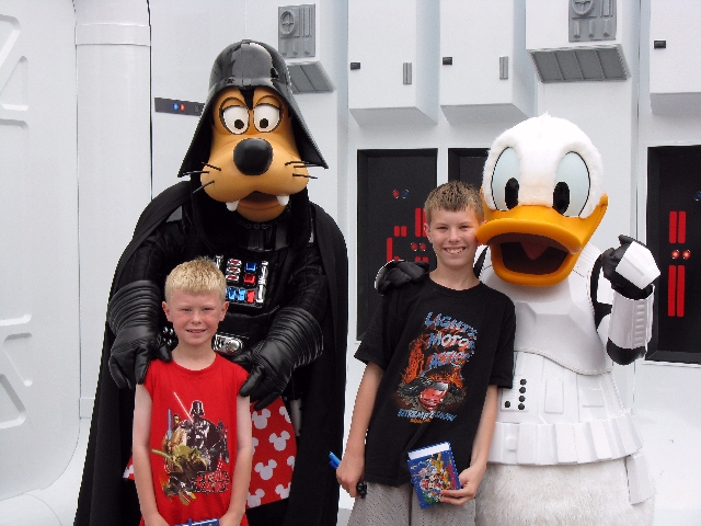 Darth Goofy and Stormtrooper Donald