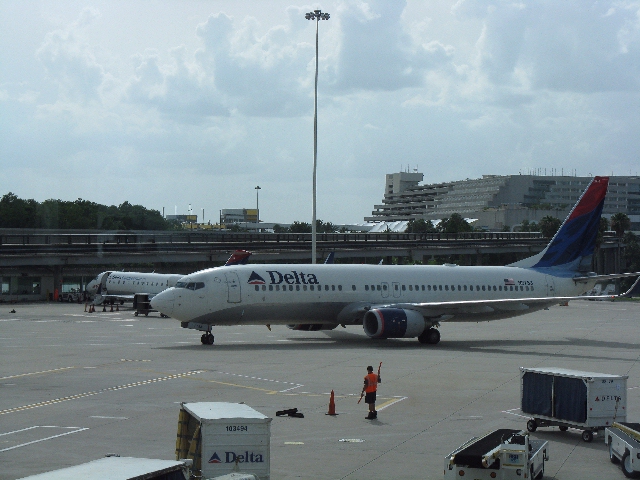 Our airplane from Orlando