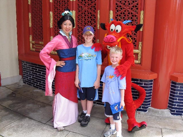 Mulan and Mushu